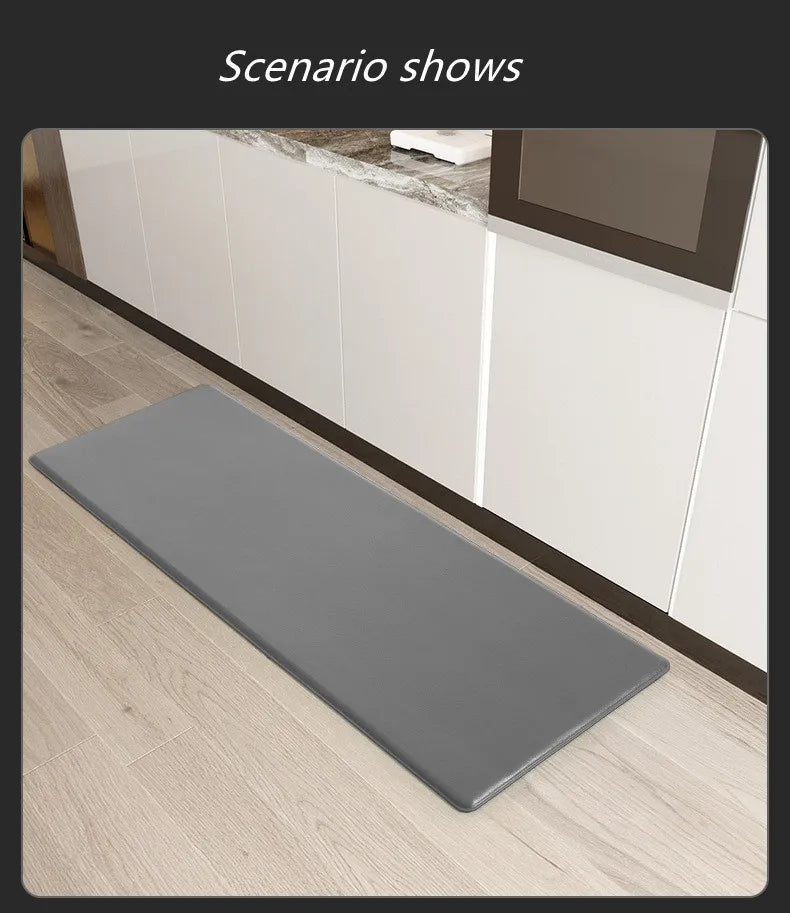 Anti-Fatigue Kitchen Mat – 12mm Cushioned Non-Slip PVC Rug