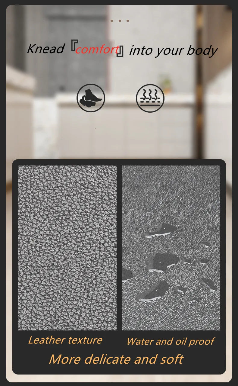 Anti-Fatigue Kitchen Mat – 12mm Cushioned Non-Slip PVC Rug