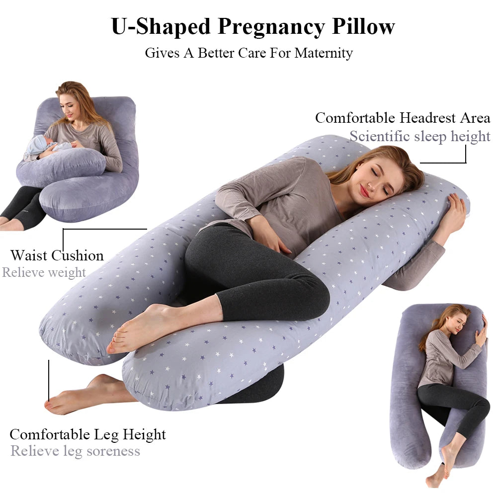 PANGDUBE Pregnancy & Nursing Pillow – 130×70cm