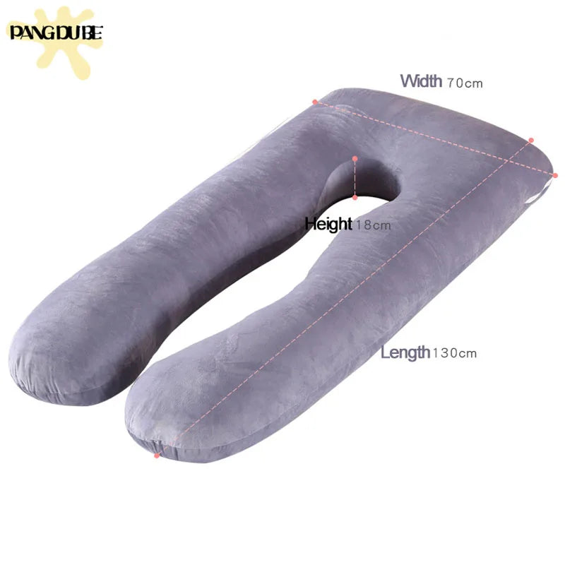 PANGDUBE Pregnancy & Nursing Pillow – 130×70cm