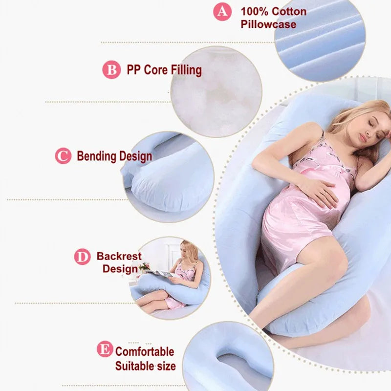 PANGDUBE Pregnancy & Nursing Pillow – 130×70cm
