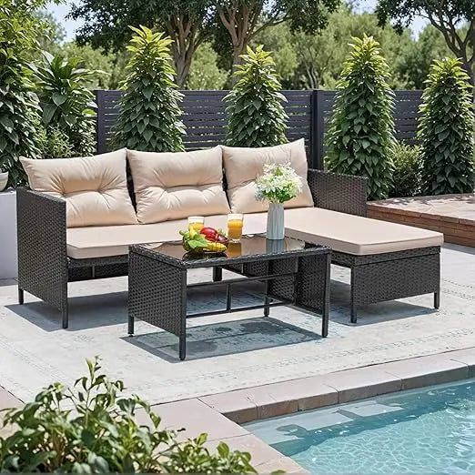 3-Piece Outdoor Patio Furniture Set