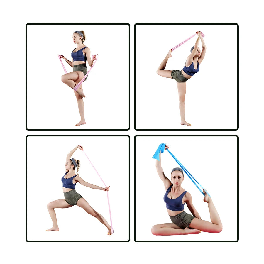Long Resistance Bands – Yoga & Pilates Stretch Bands for Lower Body