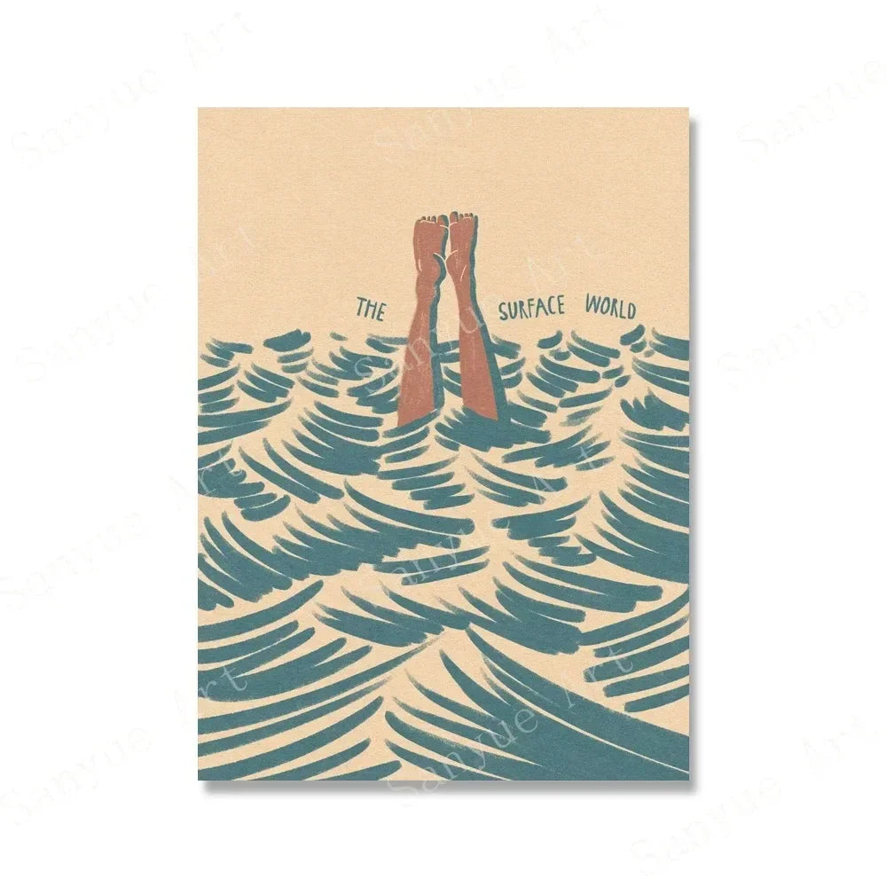 Nordic Bohemian Surf Canvas Prints