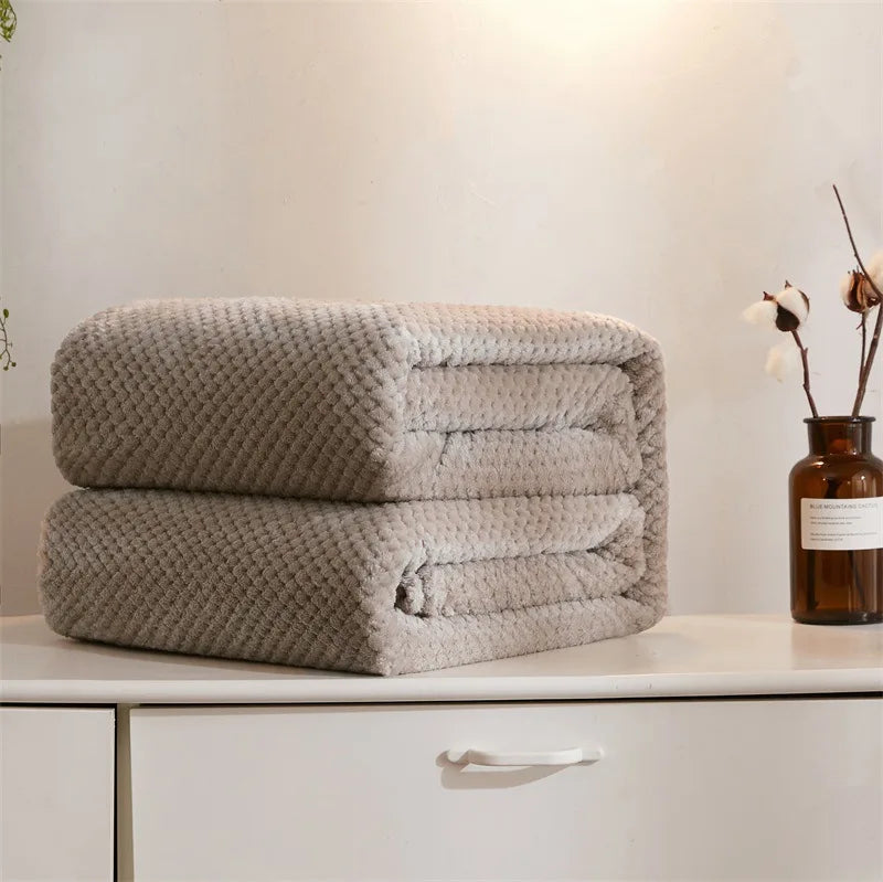 Baby Fleece Blanket – Thick Swaddle & Stroller Quilt