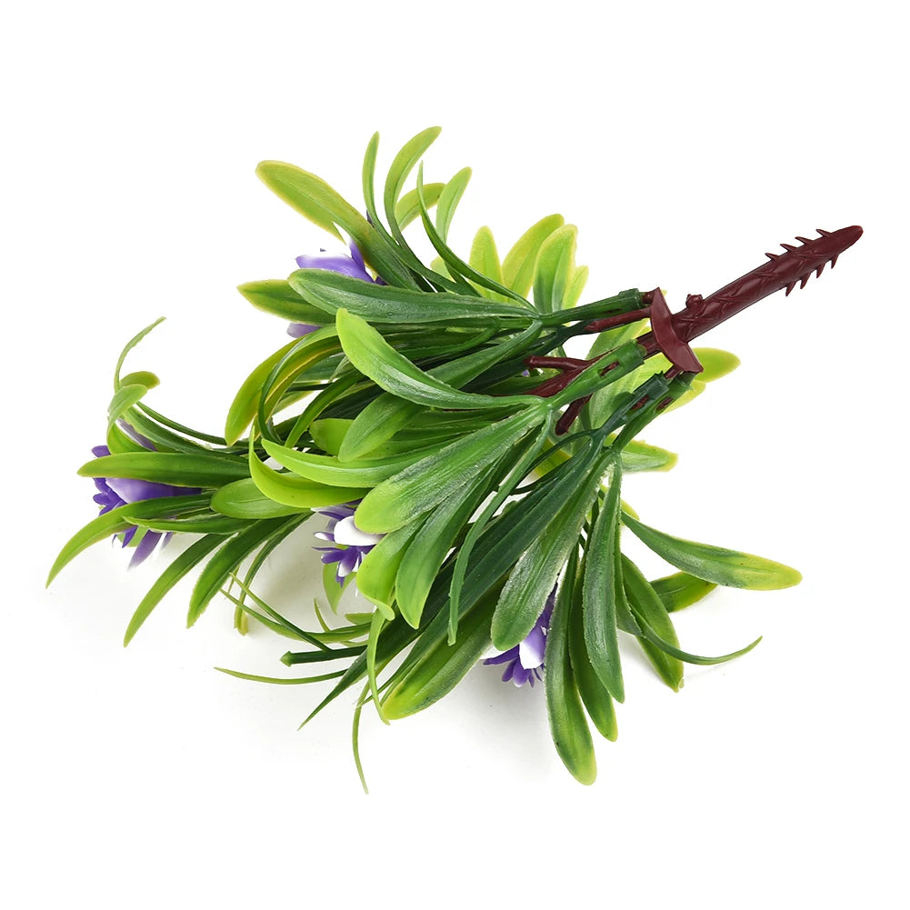 Artificial Flower Plant Pot – Fake Plastic Flowers for Home & Office Decor