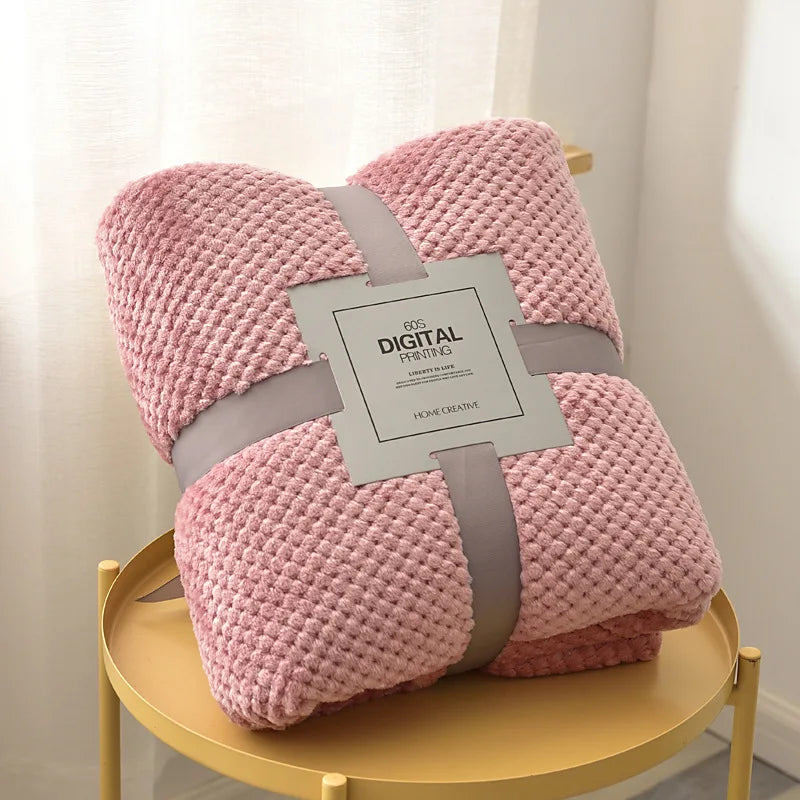 Baby Fleece Blanket – Thick Swaddle & Stroller Quilt