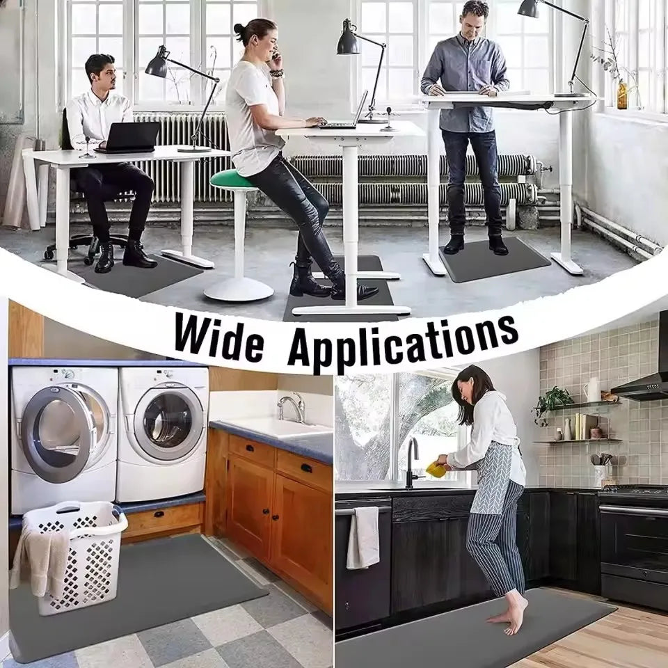 Non-Slip Anti-Fatigue Kitchen Mat – Cushioned PVC Floor Runner