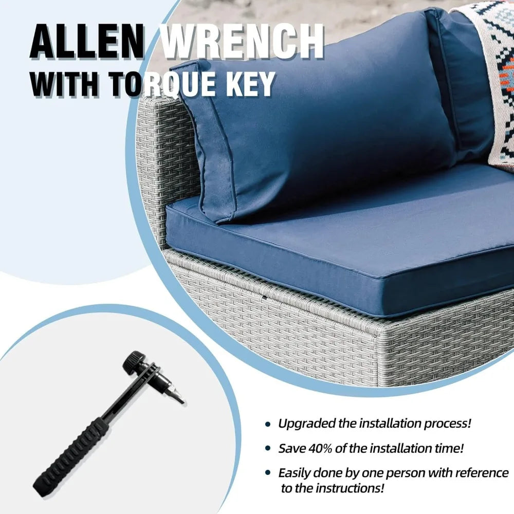 7-Piece Outdoor Patio Furniture Set