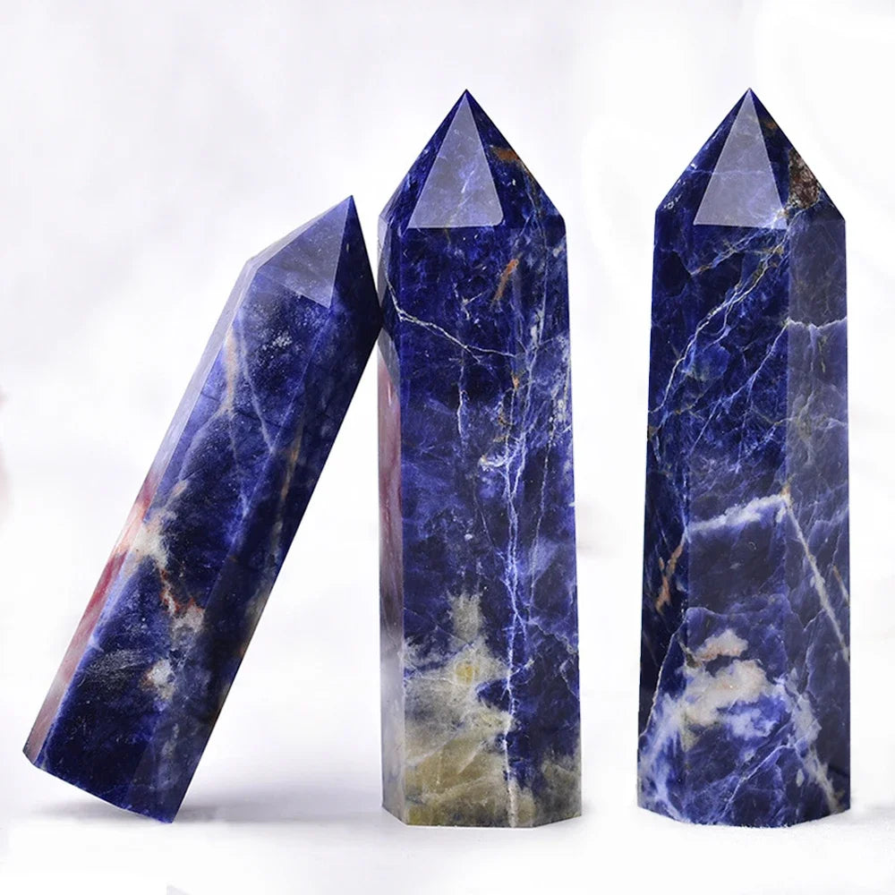 Natural Crystal Point Wands – Rose Quartz & Amethyst Mineral Decor