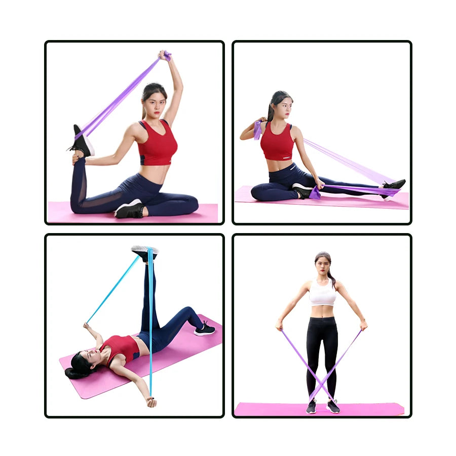 Long Resistance Bands – Yoga & Pilates Stretch Bands for Lower Body