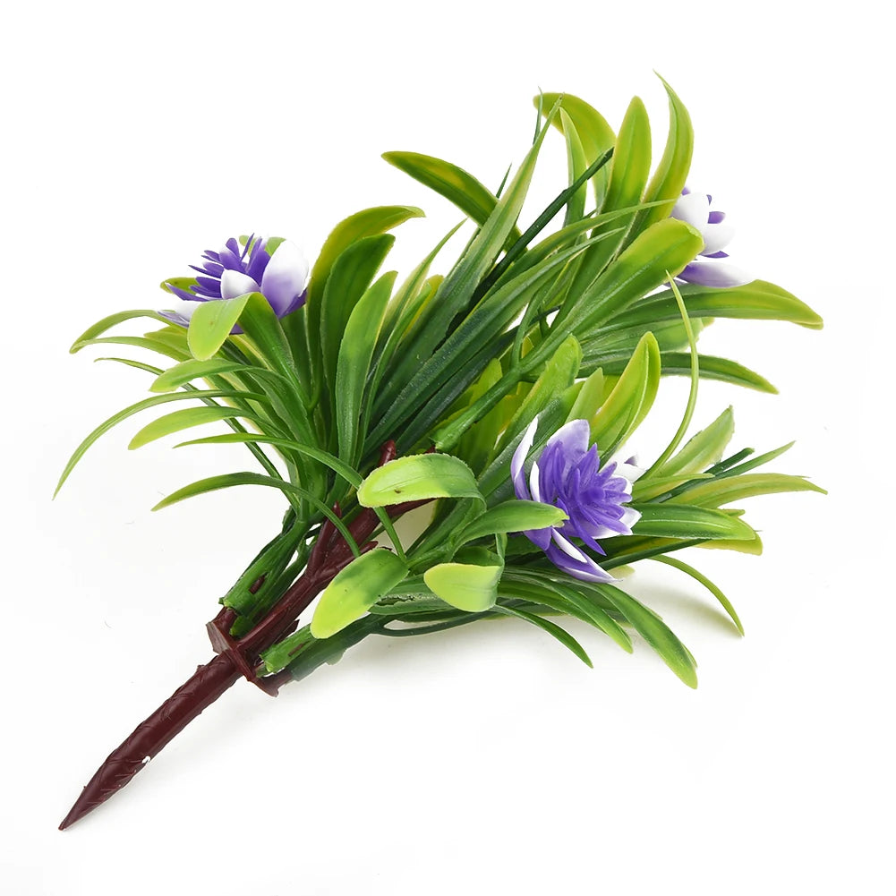 Artificial Flower Plant Pot – Fake Plastic Flowers for Home & Office Decor