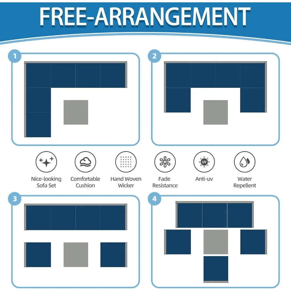 7-Piece Outdoor Patio Furniture Set