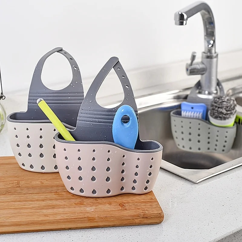 Double-Layer Sink Hanging Bag – Kitchen Sponge & Storage Rack