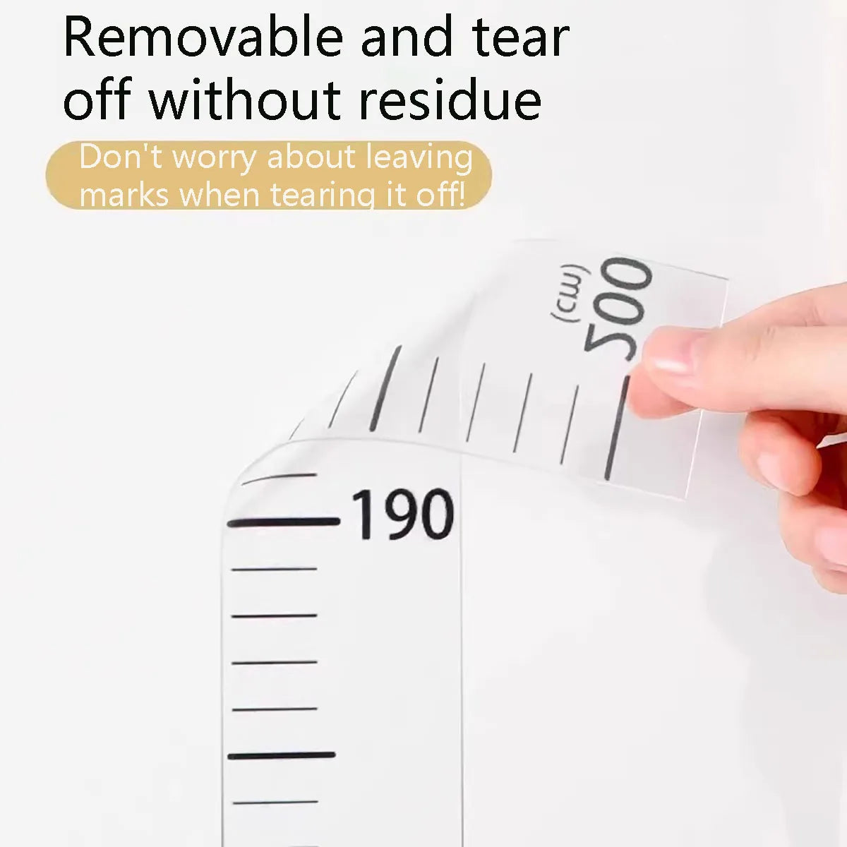 Height Growth Sticker – 0-200cm Self-Adhesive Wall Decal