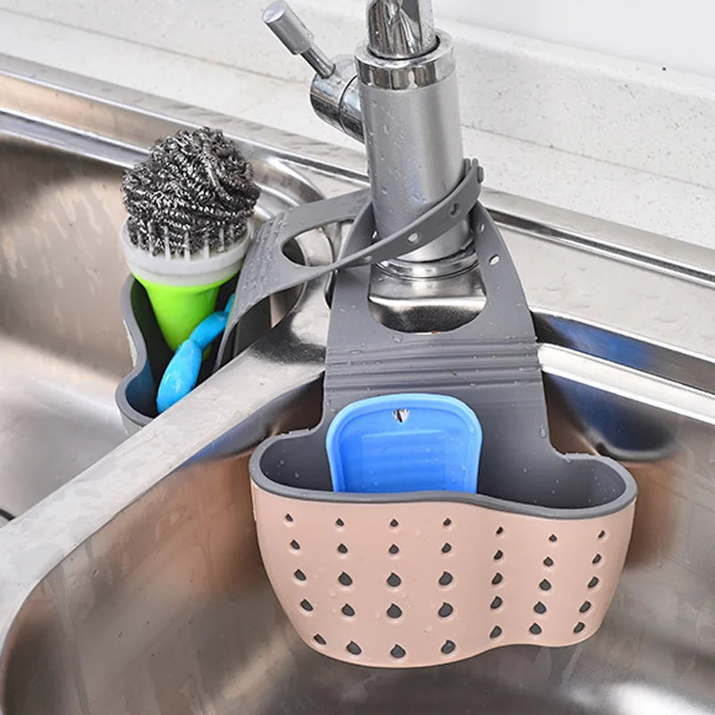 Double-Layer Sink Hanging Bag – Kitchen Sponge & Storage Rack