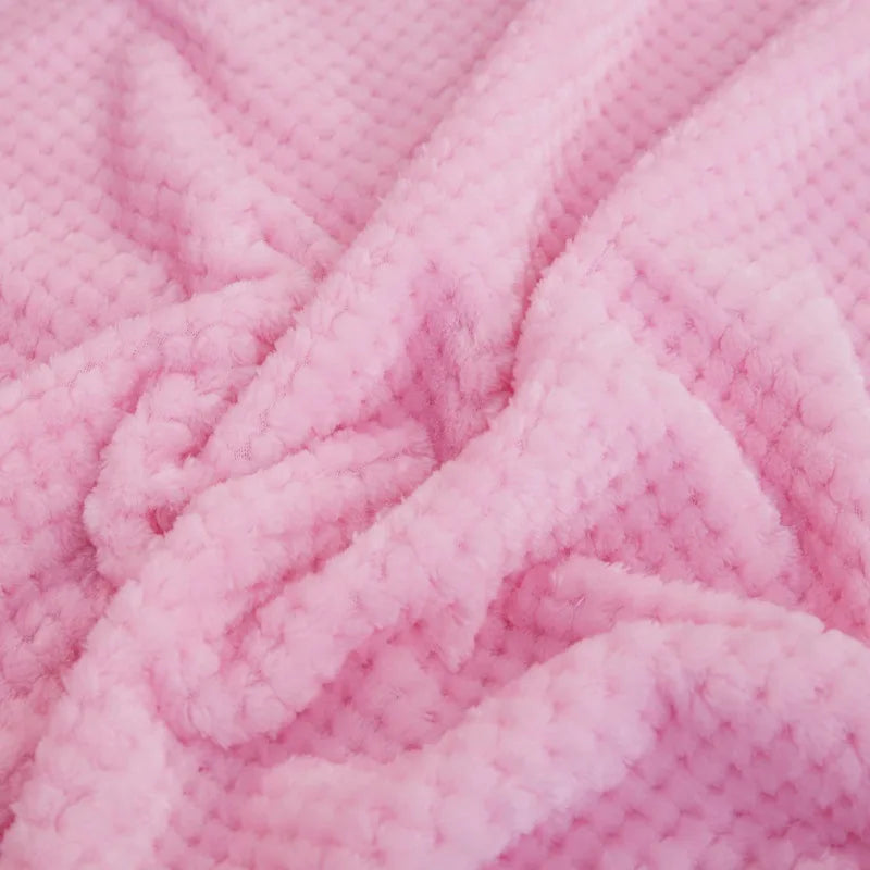 Baby Fleece Blanket – Thick Swaddle & Stroller Quilt