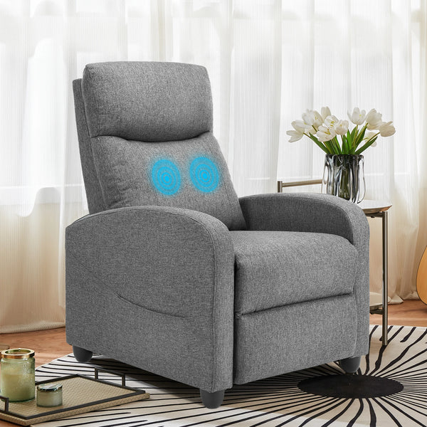 JHK Recliner Massage Sofa – Adjustable Fabric Living Room Chair