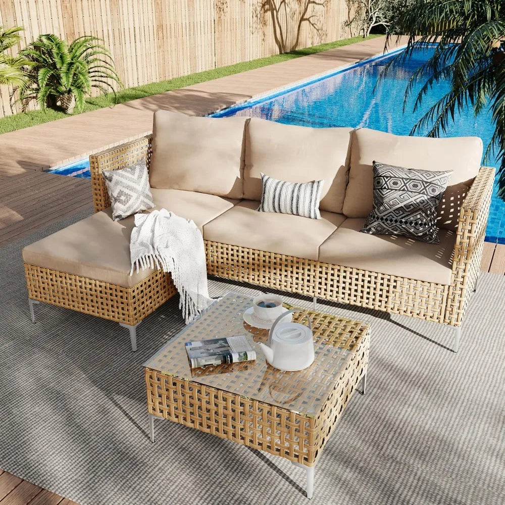 3-Piece Outdoor Patio Furniture Set