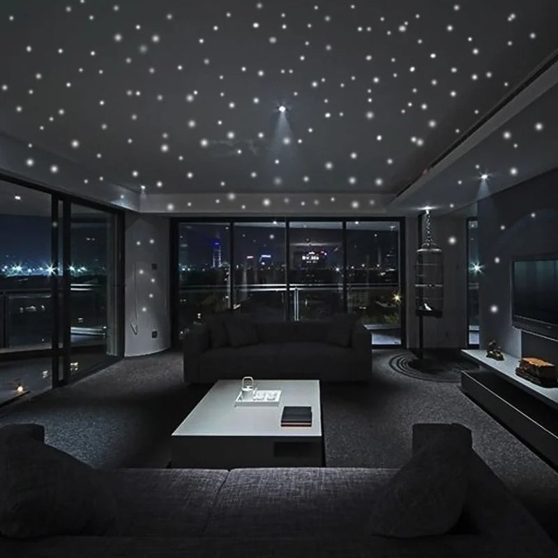 407pcs Glow-in-the-Dark Star Stickers