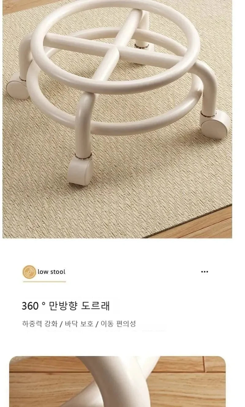 Premium Rolling Child Stool with Wheels