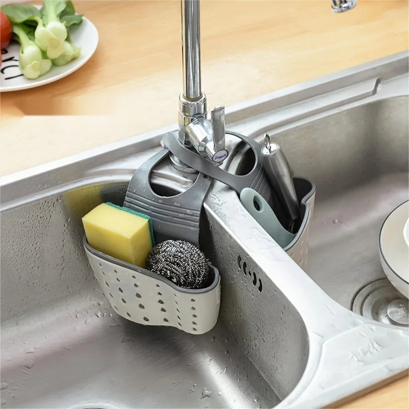Double-Layer Sink Hanging Bag – Kitchen Sponge & Storage Rack