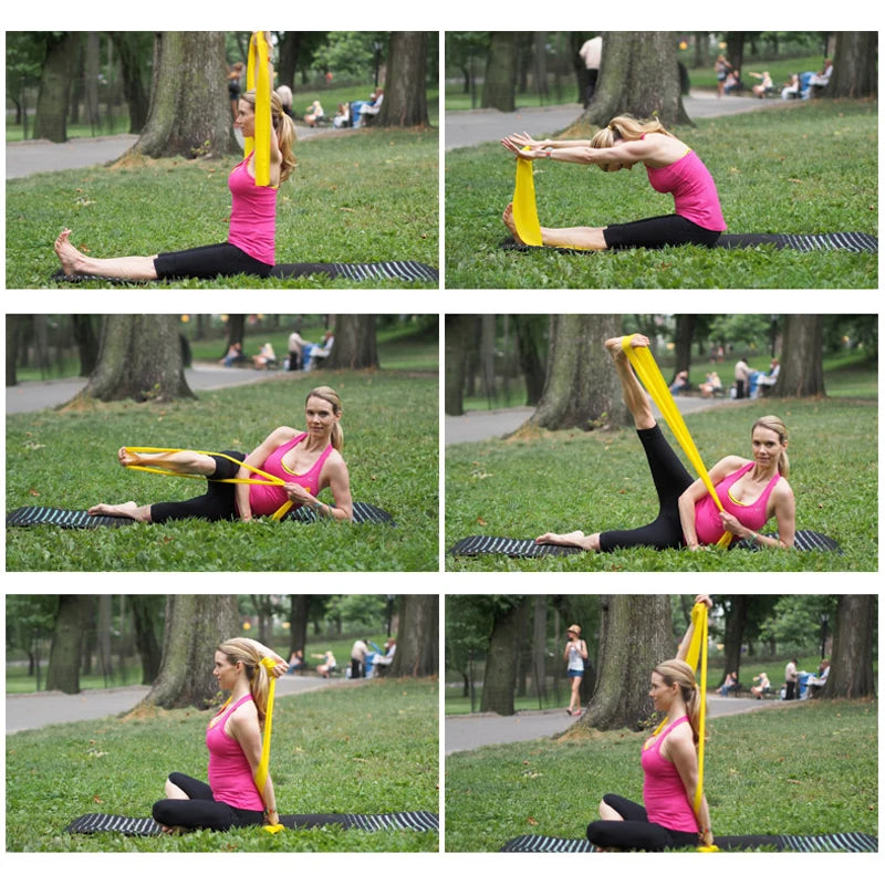 Long Resistance Bands – Yoga & Pilates Stretch Bands for Lower Body