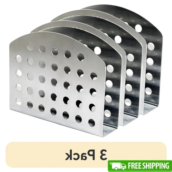 3-Pack Stainless Steel Napkin Holders