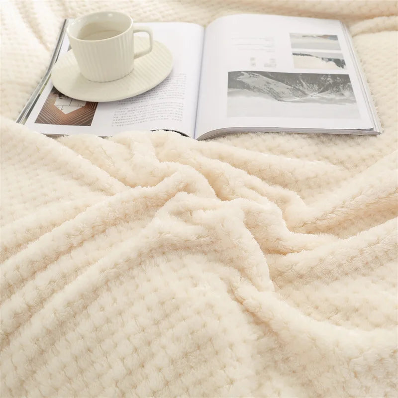 Baby Fleece Blanket – Thick Swaddle & Stroller Quilt