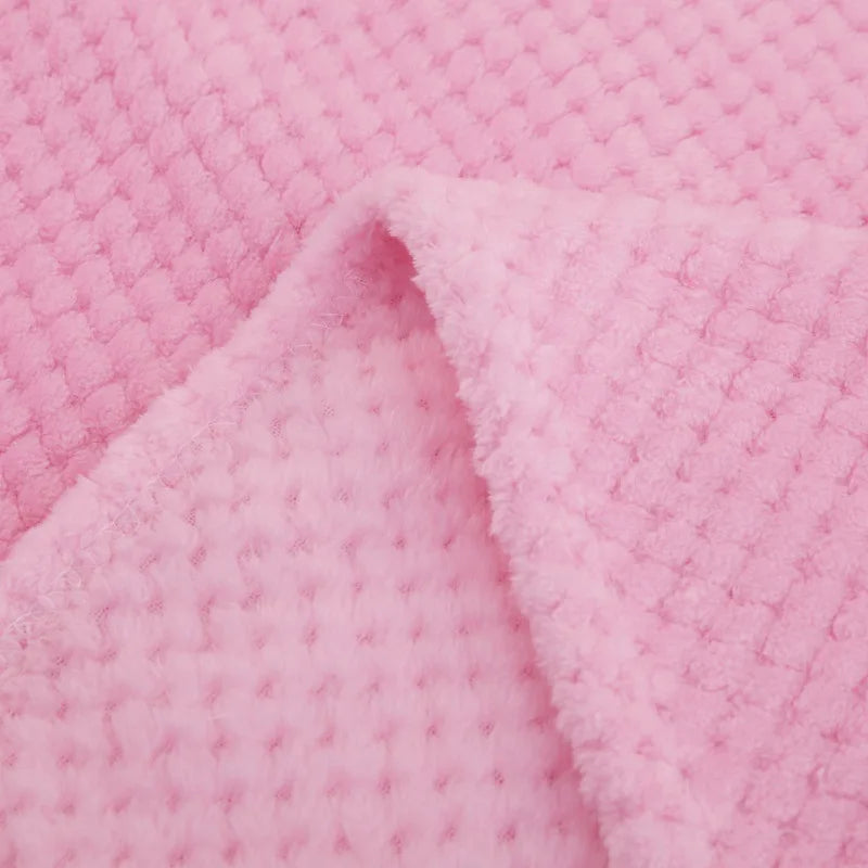 Baby Fleece Blanket – Thick Swaddle & Stroller Quilt