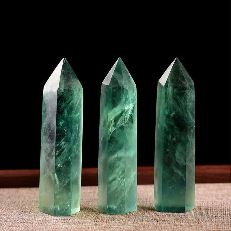 Natural Crystal Point Wands – Rose Quartz & Amethyst Mineral Decor