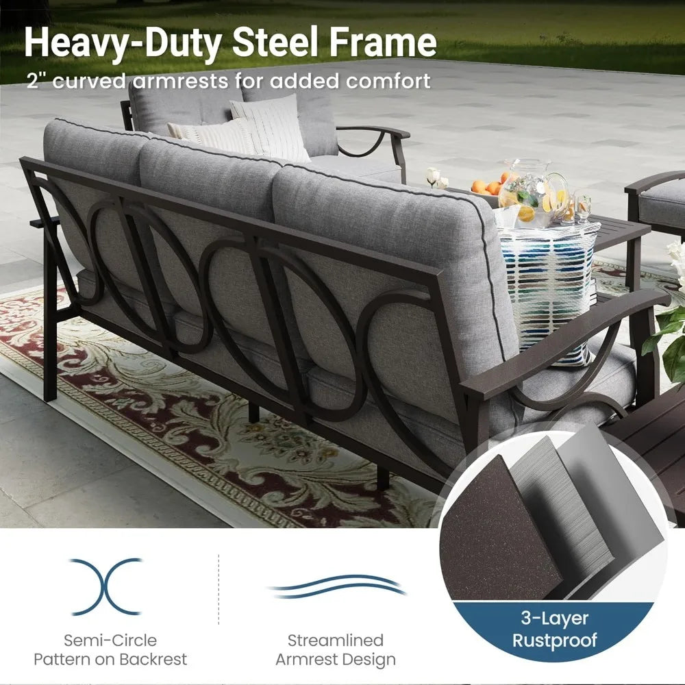 Outdoor Metal Patio Furniture Set