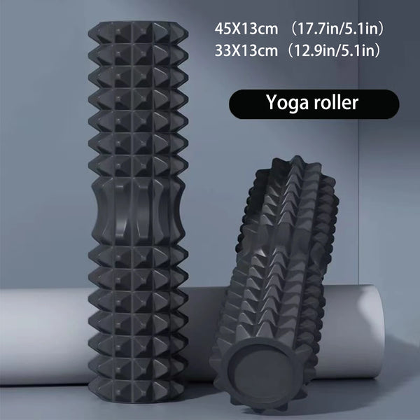 45cm Yoga Foam Roller & Block – Pilates and Fitness Massage Set