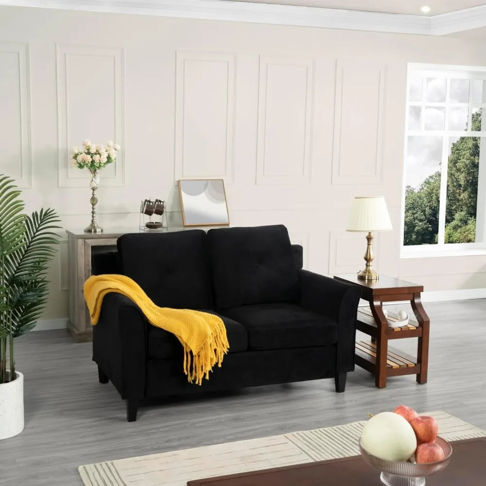 Button Tufted Sofa & Loveseat Set