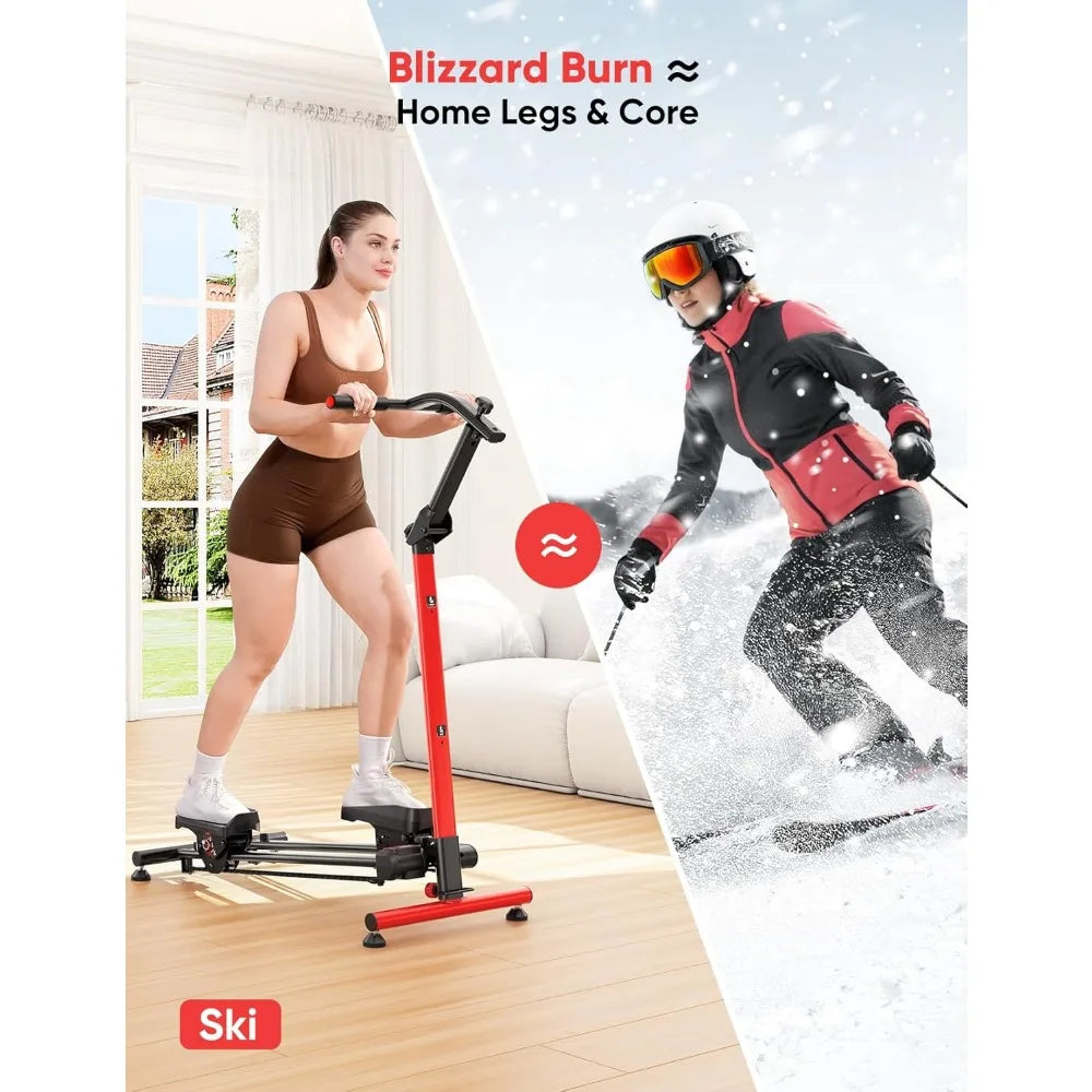 Home Fitness Stair Stepper – Adjustable Levels with Ski Simulation