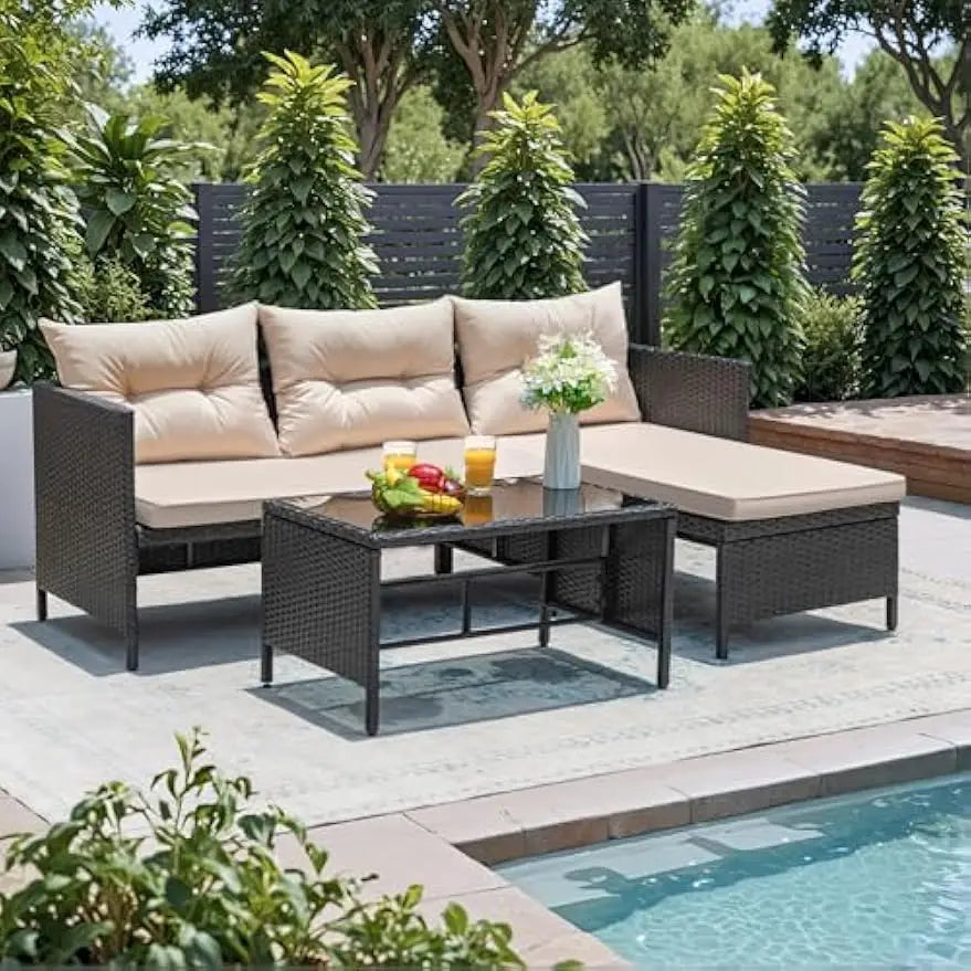 3-Piece Outdoor Patio Furniture Set