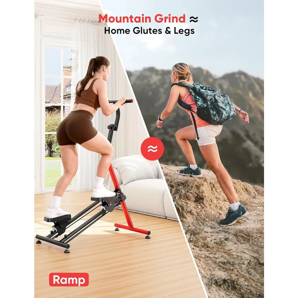 Home Fitness Stair Stepper – Adjustable Levels with Ski Simulation