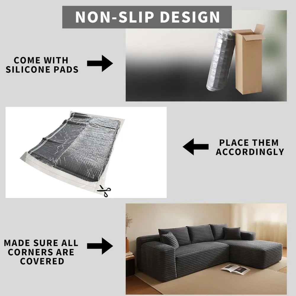 Cloud Sectional L-Shaped Sofa – Modern Modular Deep-Seat Couch
