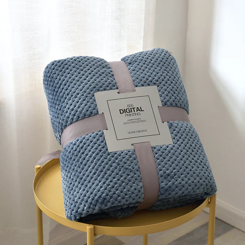 Baby Fleece Blanket – Thick Swaddle & Stroller Quilt
