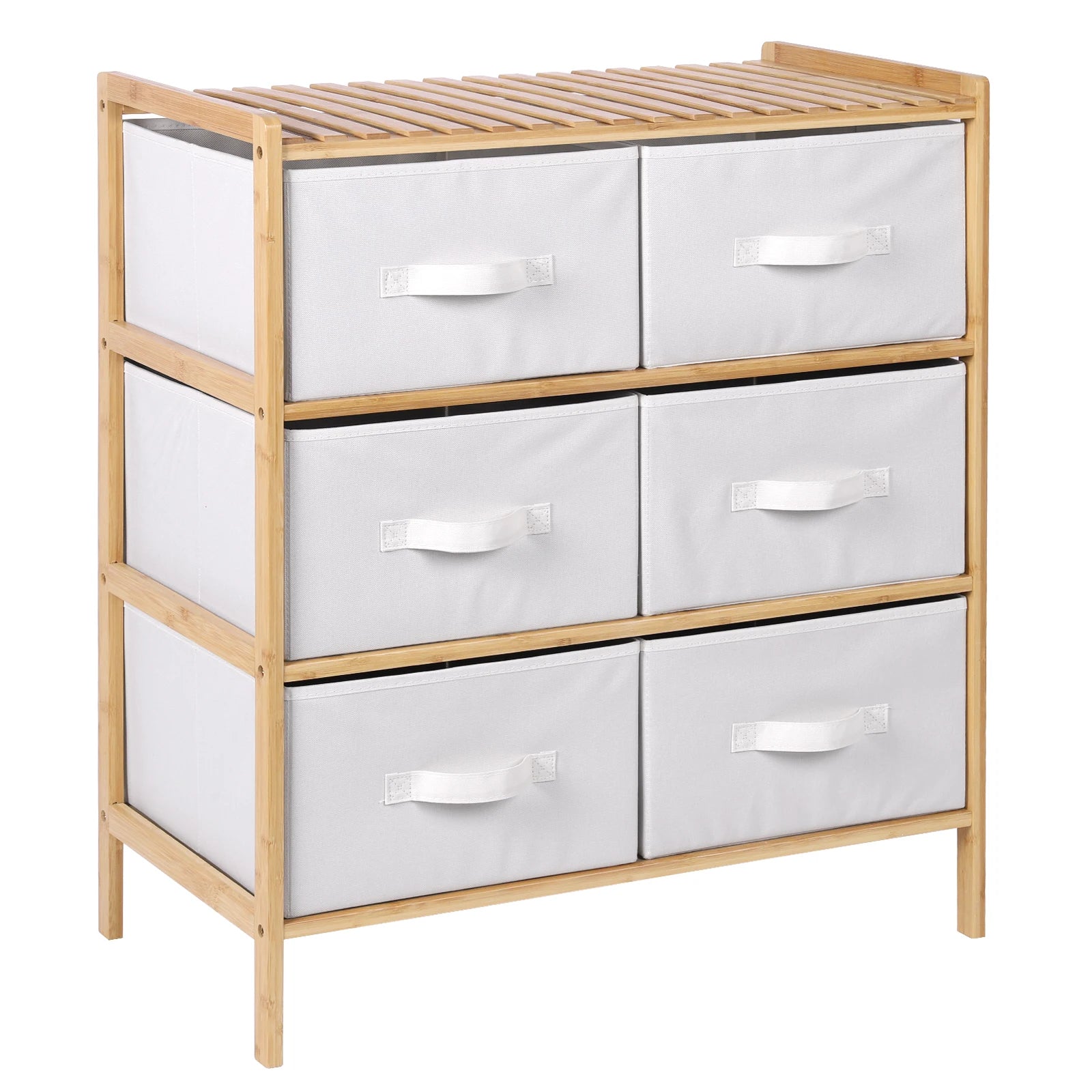 Quilt Storage Shelf with 6 Baskets – Multifunctional Wooden Organizer