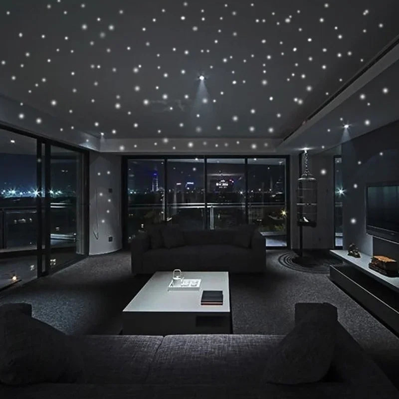 407pcs Glow-in-the-Dark Star Stickers