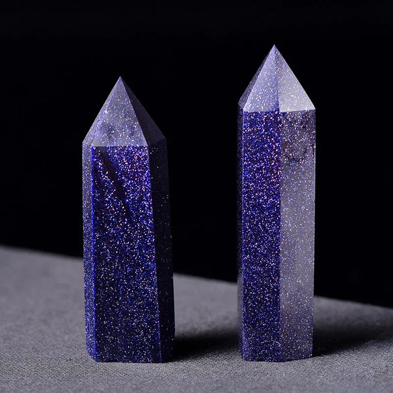 Natural Crystal Point Wands – Rose Quartz & Amethyst Mineral Decor