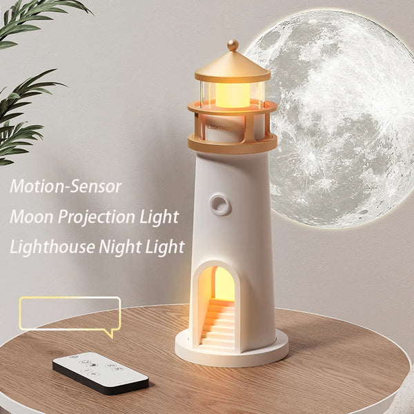 Moon Lamp Projection Lighthouse