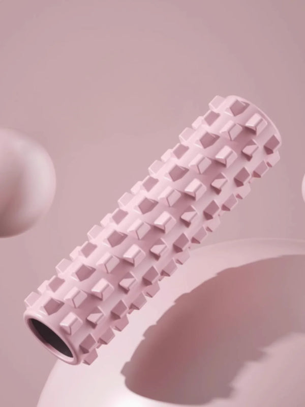 45cm Yoga Foam Roller & Block – Pilates and Fitness Massage Set