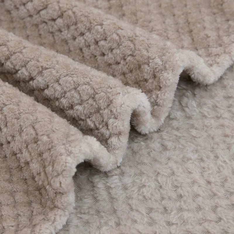 Baby Fleece Blanket – Thick Swaddle & Stroller Quilt