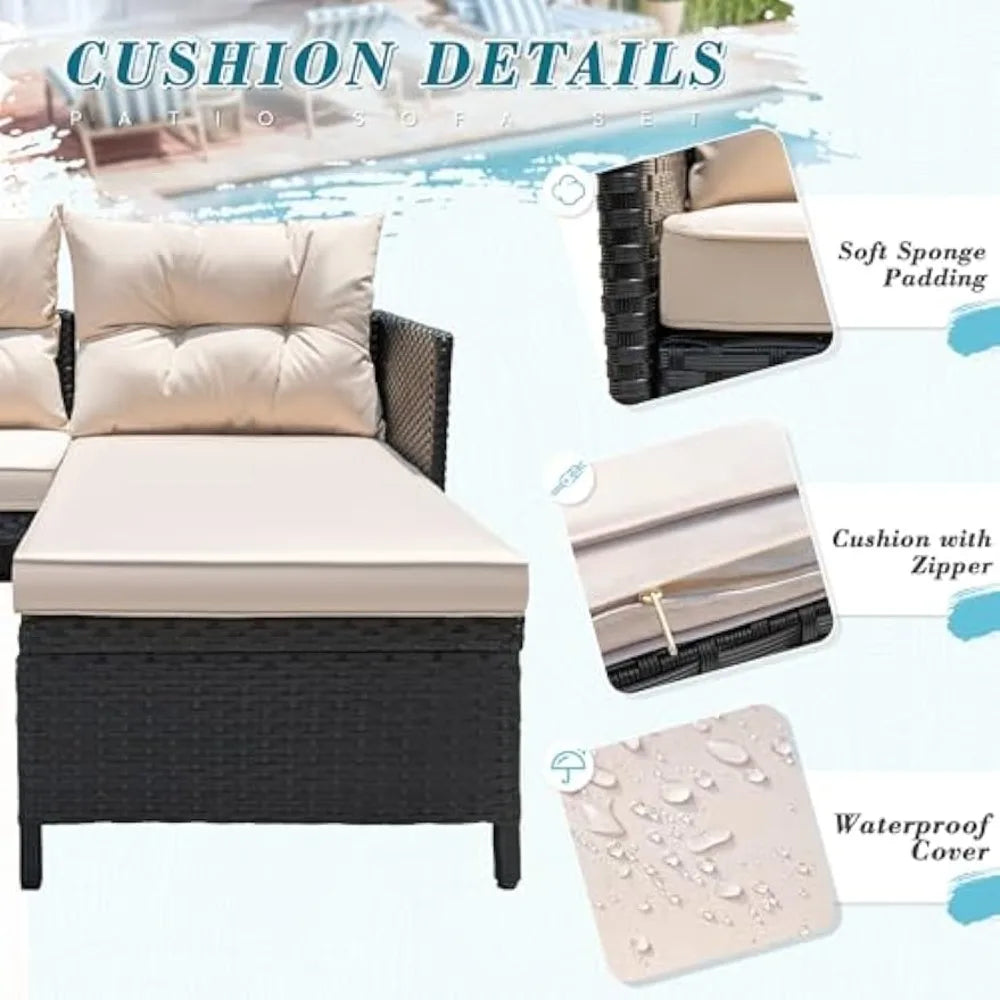 3-Piece Outdoor Patio Furniture Set