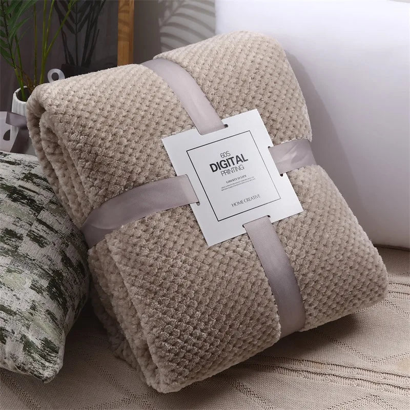 Baby Fleece Blanket – Thick Swaddle & Stroller Quilt