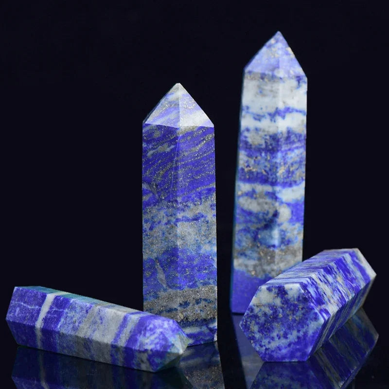 Natural Crystal Point Wands – Rose Quartz & Amethyst Mineral Decor