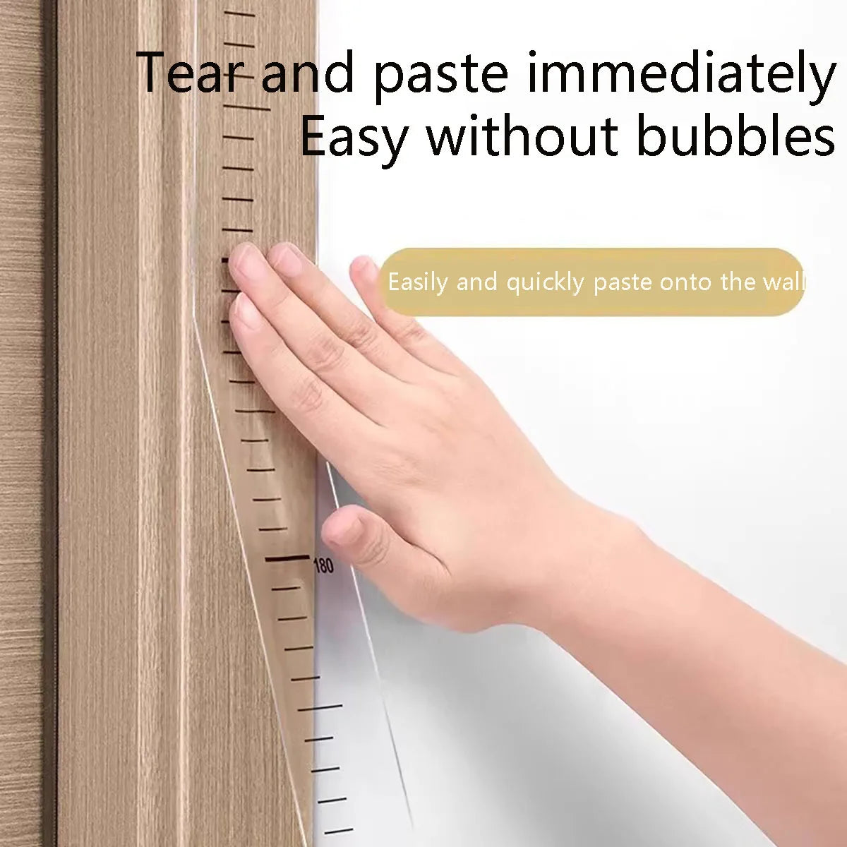 Height Growth Sticker – 0-200cm Self-Adhesive Wall Decal