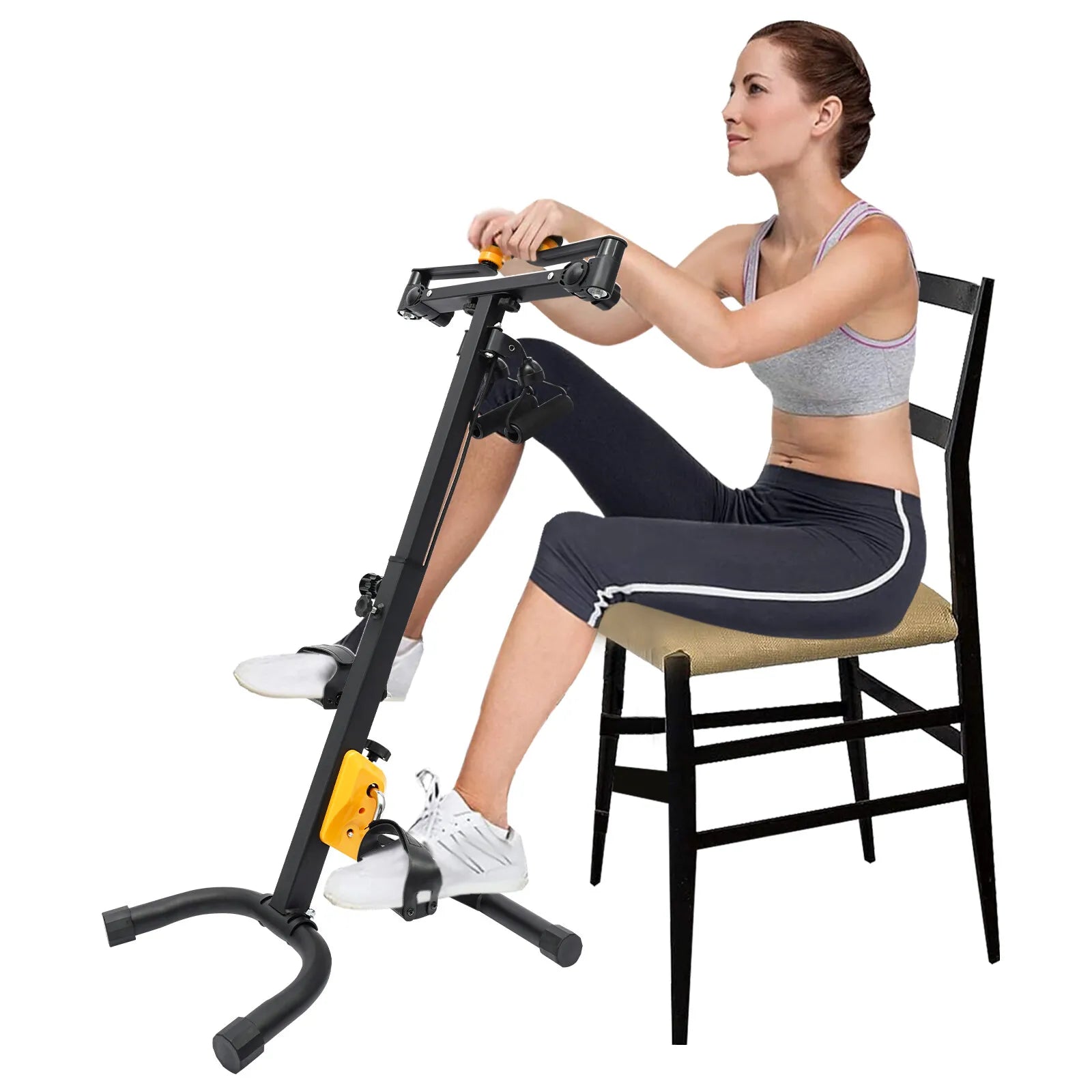 Foldable Pedal Exerciser Bike – Adjustable Home Fitness for Seniors